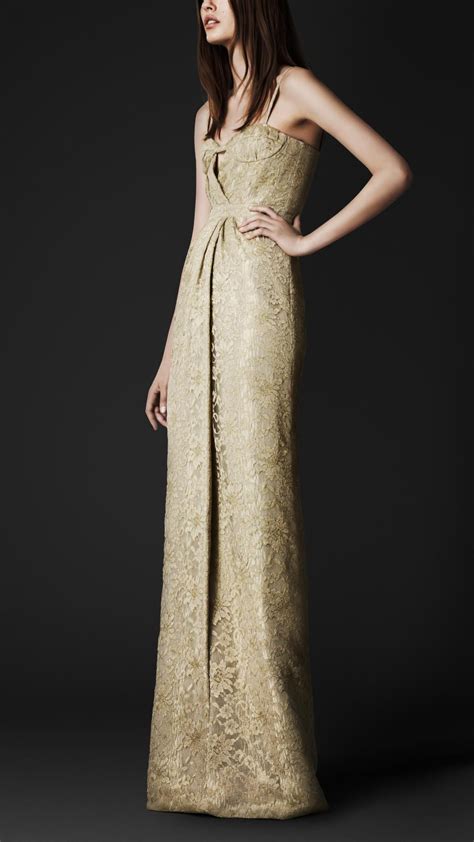 floor-length bustier dress burberry|Designer Dresses For Women .